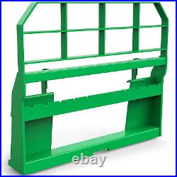 45 Frame Skid Steer Tractor Pallet Fork Quick Attachment 4000LBS Green Steel