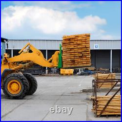 45 Frame Skid Steer Tractor With 48 Blades Pallet Fork Quick Attachment 4000LBS