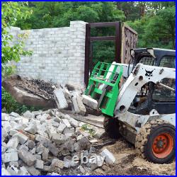 45 Frame Skid Steer Tractor With 48 Blades Pallet Fork Quick Attachment 4000LBS
