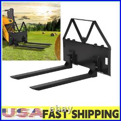 45 Heavy-Duty Quick-Attach Skid Steer Pallet Forks for Tractor Loader 3200 LBS