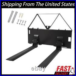 45 Heavy-Duty Quick-Attach Skid Steer Pallet Forks for Tractor Loader 3200 LBS
