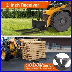 45 Heavy-Duty Quick-Attach Skid Steer Pallet Forks for Tractor Loader 3200 LBS