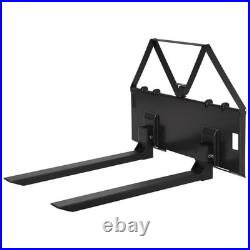 45 Heavy-Duty Quick-Attach Skid Steer Pallet Forks for Tractor Loader 3200 LBS
