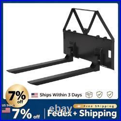45 Inch 3200LB Pallet Forks for Skid Steer&Tractor, Heavy Duty Loader Attachment