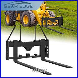 45 Pallet Fork Frame With 42 Fork Blades for Loaders Tractors Skid Steer 2500lbs