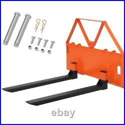 45 Pallet Fork Frame with 46 Fork Blades 3200LB for Loaders Tractors Skid Steer