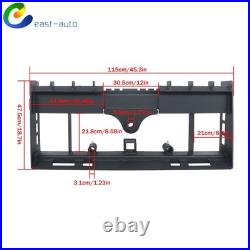 45 Skid Steer Pallet Fork Frame With Receiver Hitch 4000lbs Kubota Bobcat Tractor