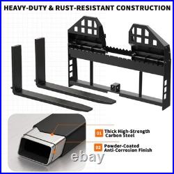 45 Skid Steer Tractor Quick Attachment Frame With 2 Receiver & 48 Blades 4000LB
