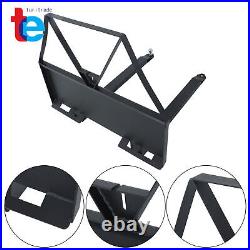 46 2600 lbs Skid Steer Forks for Tractors Loaders Quick Attach Mount Fork