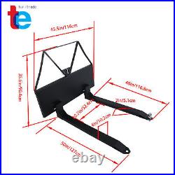 46 2600 lbs Skid Steer Forks for Tractors Loaders Quick Attach Mount Fork