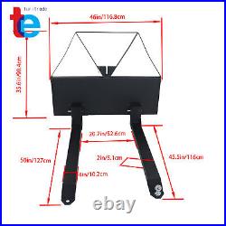 46 2600 lbs Skid Steer Forks for Tractors Loaders Quick Attach Mount Fork