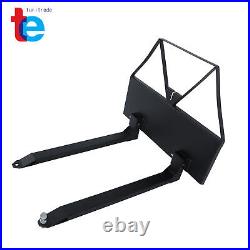 46 2600 lbs Skid Steer Forks for Tractors Loaders Quick Attach Mount Fork