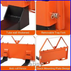 46 3200 lbs Tractor Skid Steer Quick Tach Pallet Forks Attachmemt Universal US