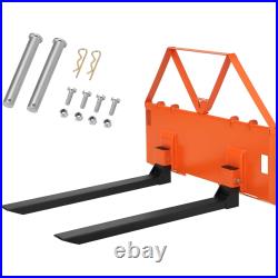 46 3200lbs Tractor Skid Steer Quick Tach Pallet Forks Attachmemt Heavy Duty