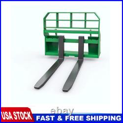 46 4000lbs Tractors Universal Skid Steer Pallet Fork Frame with 48 Fork Blades