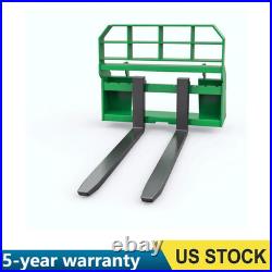 46 4000lbs Tractors Universal Skid Steer Pallet Fork Frame with 48 Fork Blades