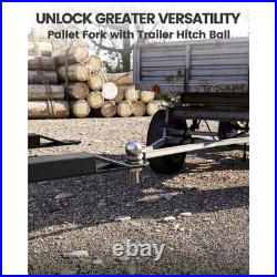 46 Heavy Duty Pallet Forks Attachment Tractor Skid Steer 2600lbs Quick Attach