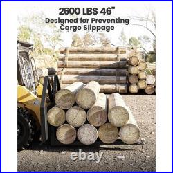 46 Heavy Duty Pallet Forks Attachment Tractor Skid Steer 2600lbs Quick Attach