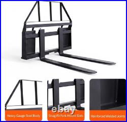 46 Pallet Fork Frame With48 Blades Quick Attach Pallet Fork for Tractors 4000LBS