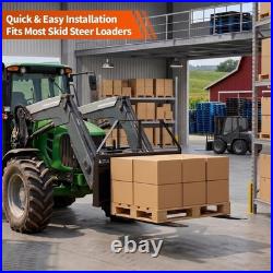 46 Pallet Fork Frame With48 Blades Quick Attach Pallet Fork for Tractors 4000LBS