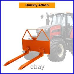 46 Pallet Forks Attachment Skid Steer 2600lbs for Tractors Loaders Quick Mount 46 Pallet Forks Attachment Skid Steer 2600lbs for Tractors Loaders Quick Mount