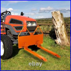 46 Pallet Forks Attachment Skid Steer 2600lbs for Tractors Loaders Quick Mount