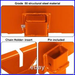 46 Pallet Forks Attachment Skid Steer 2600lbs for Tractors Loaders Quick Mount