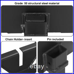 46 Pallet Forks Attachment Skid Steer 2600lbs for Tractors Loaders Quick Mount