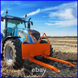 46 Pallet Forks Attachment Skid Steer 2600lbs for Tractors Loaders Quick Mount