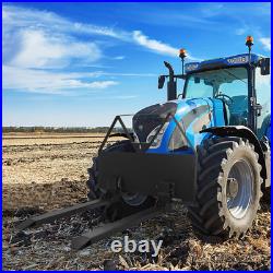 46 Pallet Forks Attachment Skid Steer 2600lbs for Tractors Loaders Quick Mount