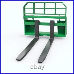 46 Skid Steer Fork Frame Quick Attach 48 in Blades Heavy-Duty Steel 4000Lbs