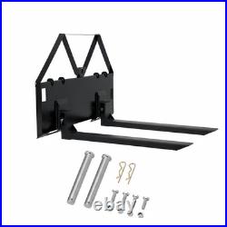 46 Skid Steer Pallet Forks, 3200 LBS Quick Attach Fork Attachment for CAT
