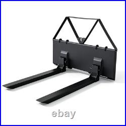 46 Skid Steer Pallet Forks, 3200 LBS Quick Attach Fork Attachment for CAT