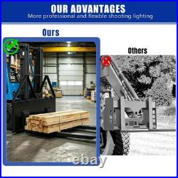 46 Skid Steer Pallet Forks, 3200 LBS Quick Attach Fork Attachment for CAT