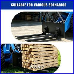 46 Skid Steer Pallet Forks, 3200 LBS Quick Attach Fork Attachment for CAT