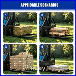 46 Skid Steer Pallet Forks, 3200 LBS Quick Attach Fork Attachment for CAT