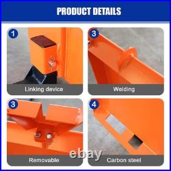 46 Skid Steer Pallet Forks, 3200 LBS Quick Attach Fork Attachment for Kubota