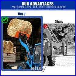 46 Skid Steer Pallet Forks, 3200 LBS Quick Attach Fork Attachment for Kubota