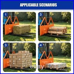 46 Skid Steer Pallet Forks, 3200 LBS Quick Attach Fork Attachment for Kubota