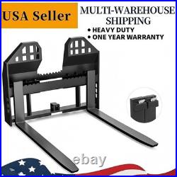 46 Skid Steer Quick Attach Frame with 2 Receiver & 48 Blades 4000LB Capacity