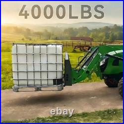 46 Skid Steer Quick Attach Frame with 2 Receiver & 48 Blades 4000LB Capacity