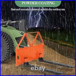 46 Skid Steer Tractor Pallet Forks 3200lbs Quick Attach Pallet Fork Loader Fork