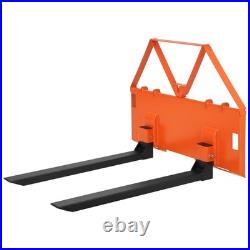 46 Skid Steer Tractor Pallet Forks 3200lbs Quick Attach Pallet Fork Loader Fork