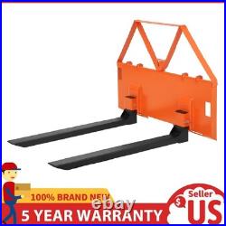 46 Skid Steer Tractor Pallet Forks 3200lbs Quick Attach Pallet Fork Loader Fork