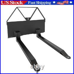 46 Skid Steer Tractor Quick Attachment Frame, 2600LBS Heavy Duty Pallet Forks
