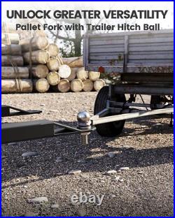 46 Skid Steer Tractor Quick Attachment Frame, 2600LBS Heavy Duty Pallet Forks