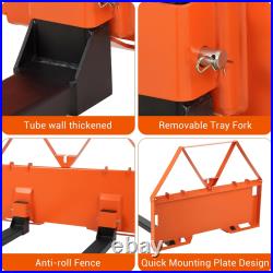 46 Skid Steer Tractor Quick Attachment Frame, 3200LBS Heavy Duty Pallet Forks