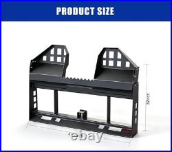 46 Skid Steer Tractor Quick Attachment Frame With 2 Receiver & 48 Blades 4000LB