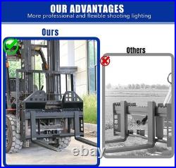 46 Skid Steer Tractor Quick Attachment Frame With 2 Receiver & 48 Blades 4000LB