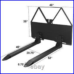 46 Tractor Pallet Fork Frame 2600LBS for Loaders Tractors Skid Steer